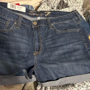 Seven7 jean shorts, 5” inseam with cuff